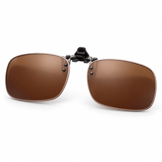 VEO BALLHAWK CLIP-ON brown lenses that clip over prescription glasses