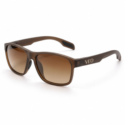 VEO BALLHAWK DAWN brown square frame golf sunglasses