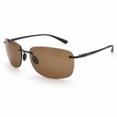 VEO BALLHAWK ZERO rimless golf sunglasses with brown lenses